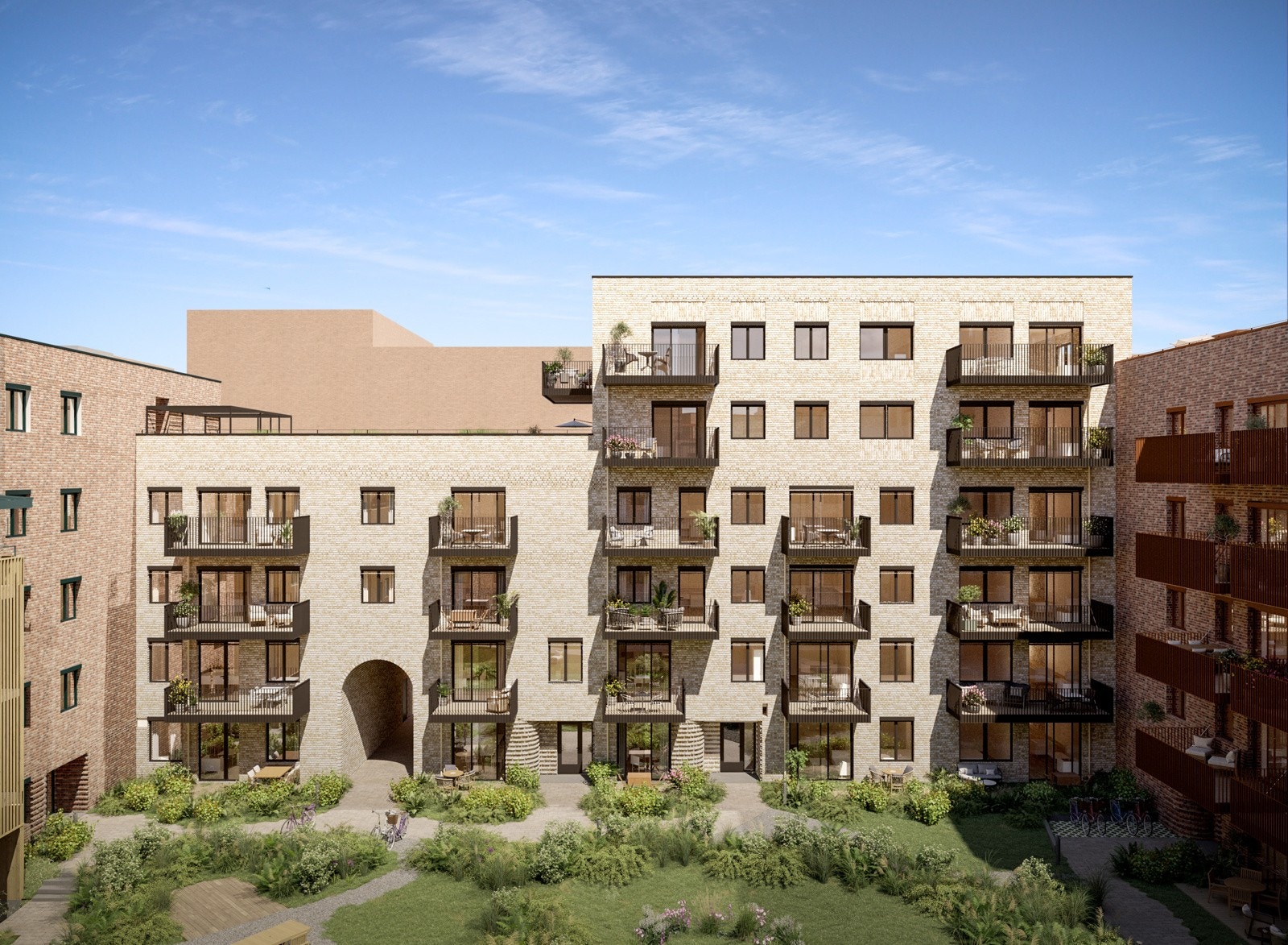 Flere av leilighetene i dette salgstrinnet ligger fint til med balkong mot syd-øst Galleribilde