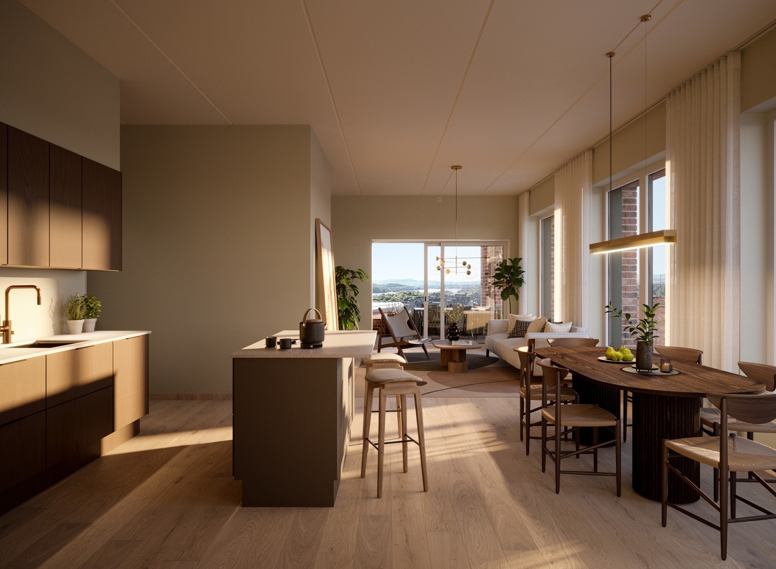 Flotte kvaliteter både utvendig og innvendig i leilighetene Galleribilde