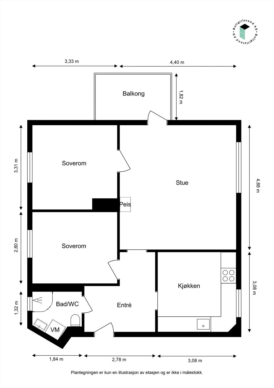 Planskisse. Galleribilde