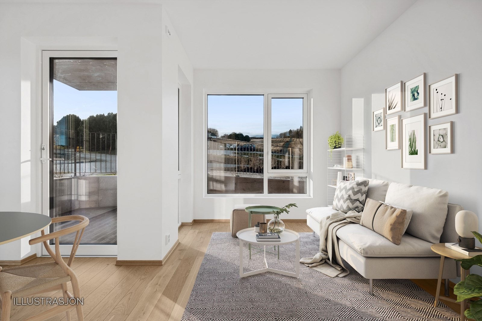 Velkommen til Karen Aunes veg 24 - en særdeles tiltalende og påkostet 2-romsleilighet som sto ferdig i november 2023. Galleribilde