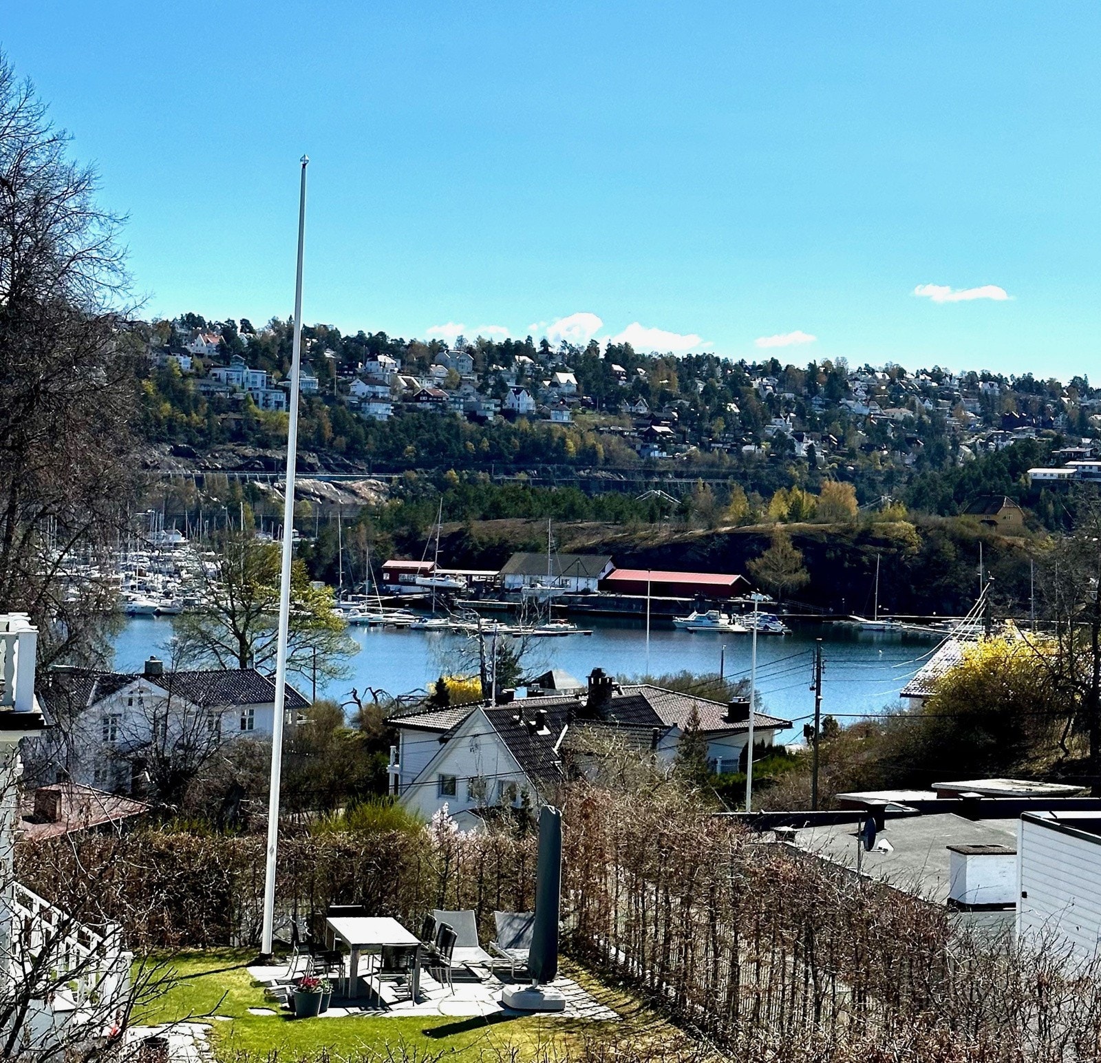 Utsikt fra eiendom sommer Galleribilde