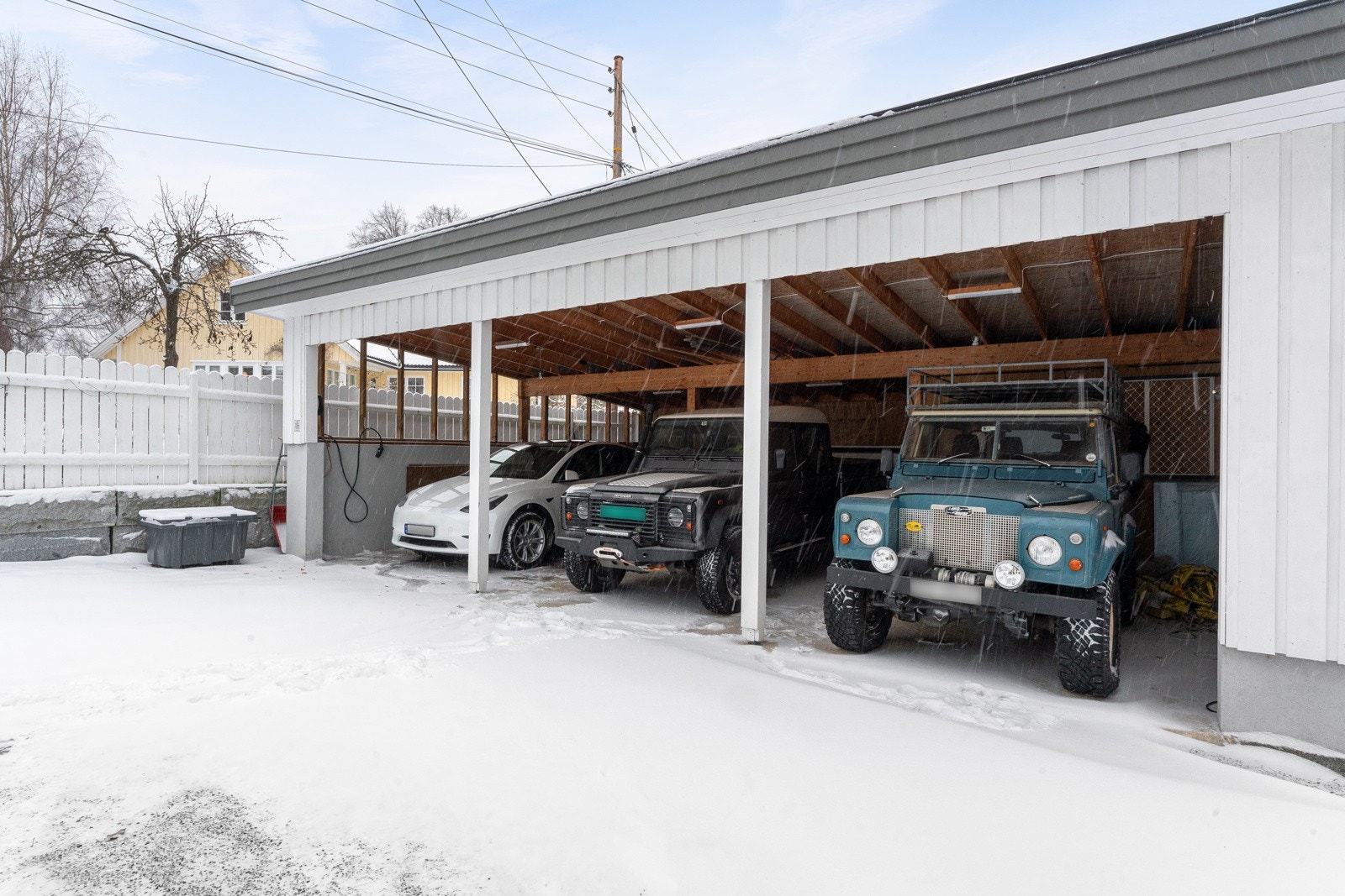 Carport til 3 biler + bod Galleribilde