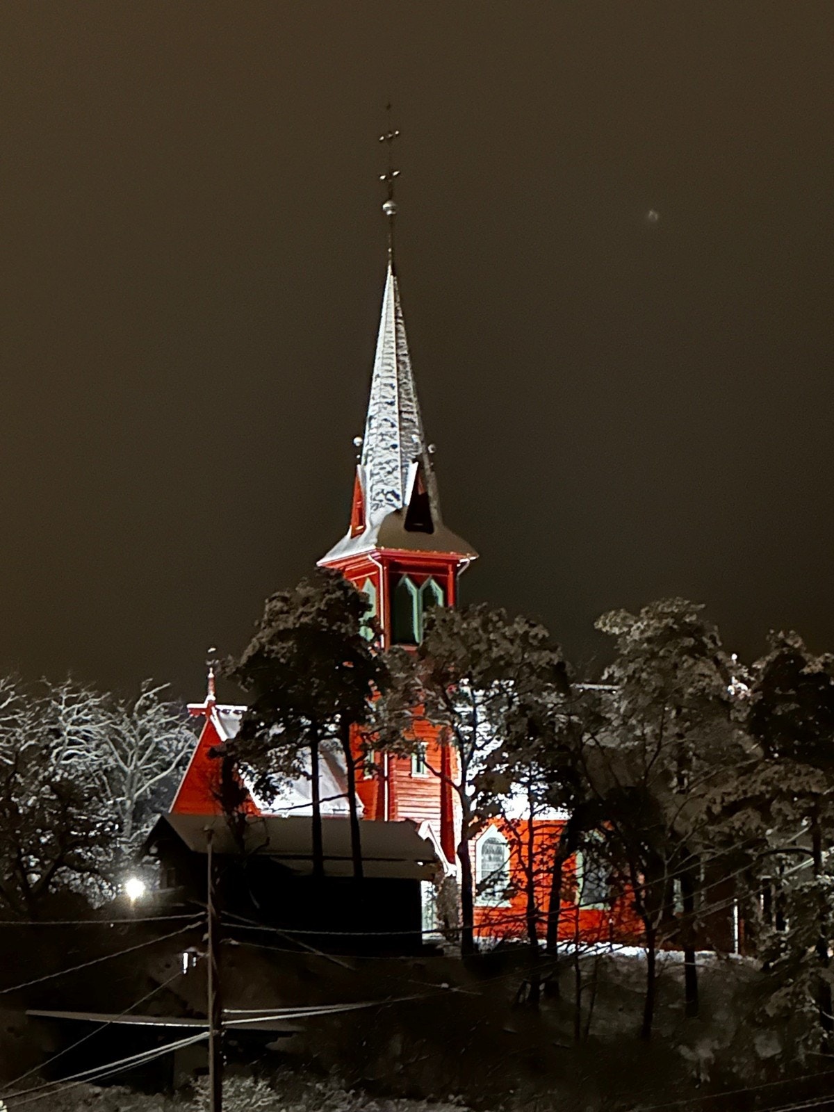 Ormøya kirke vinterstid Galleribilde