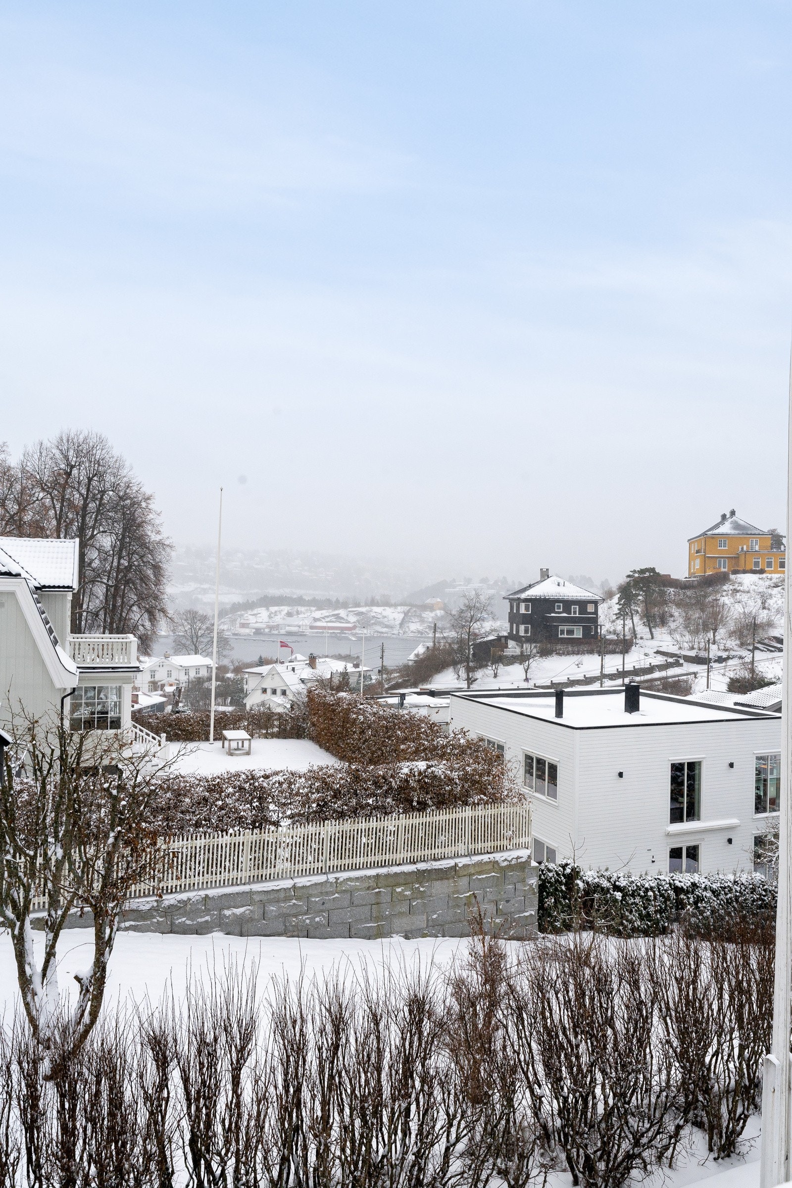 Utsikt vinterstid Galleribilde