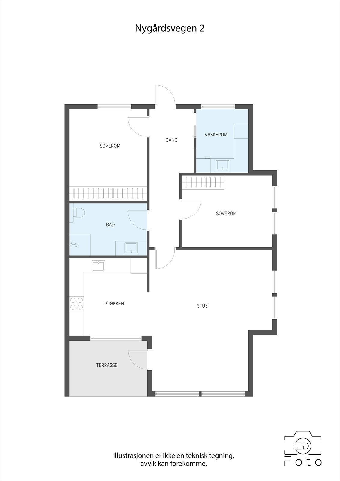 Plantegning Galleribilde