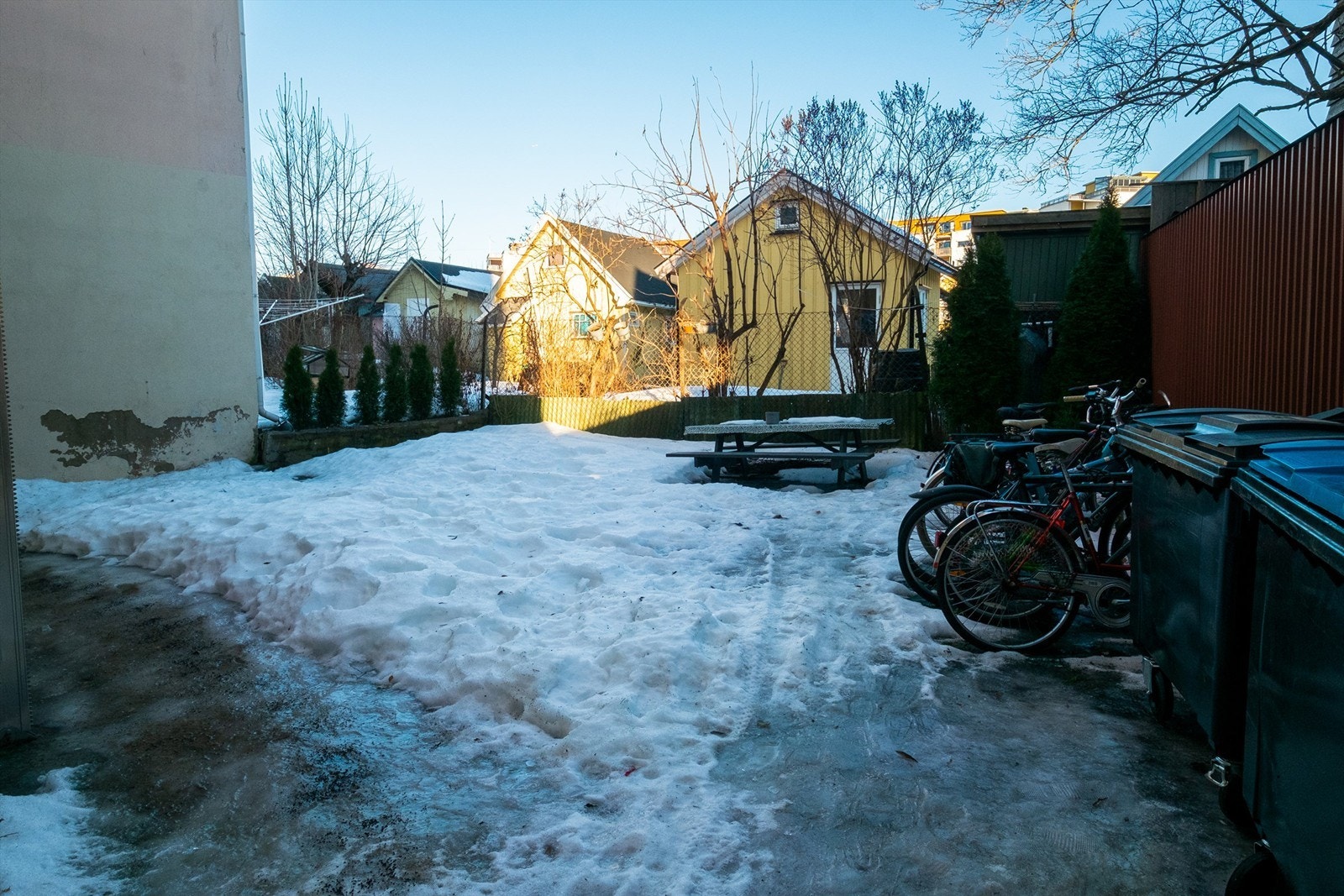 Borettslagets bakgård. Galleribilde