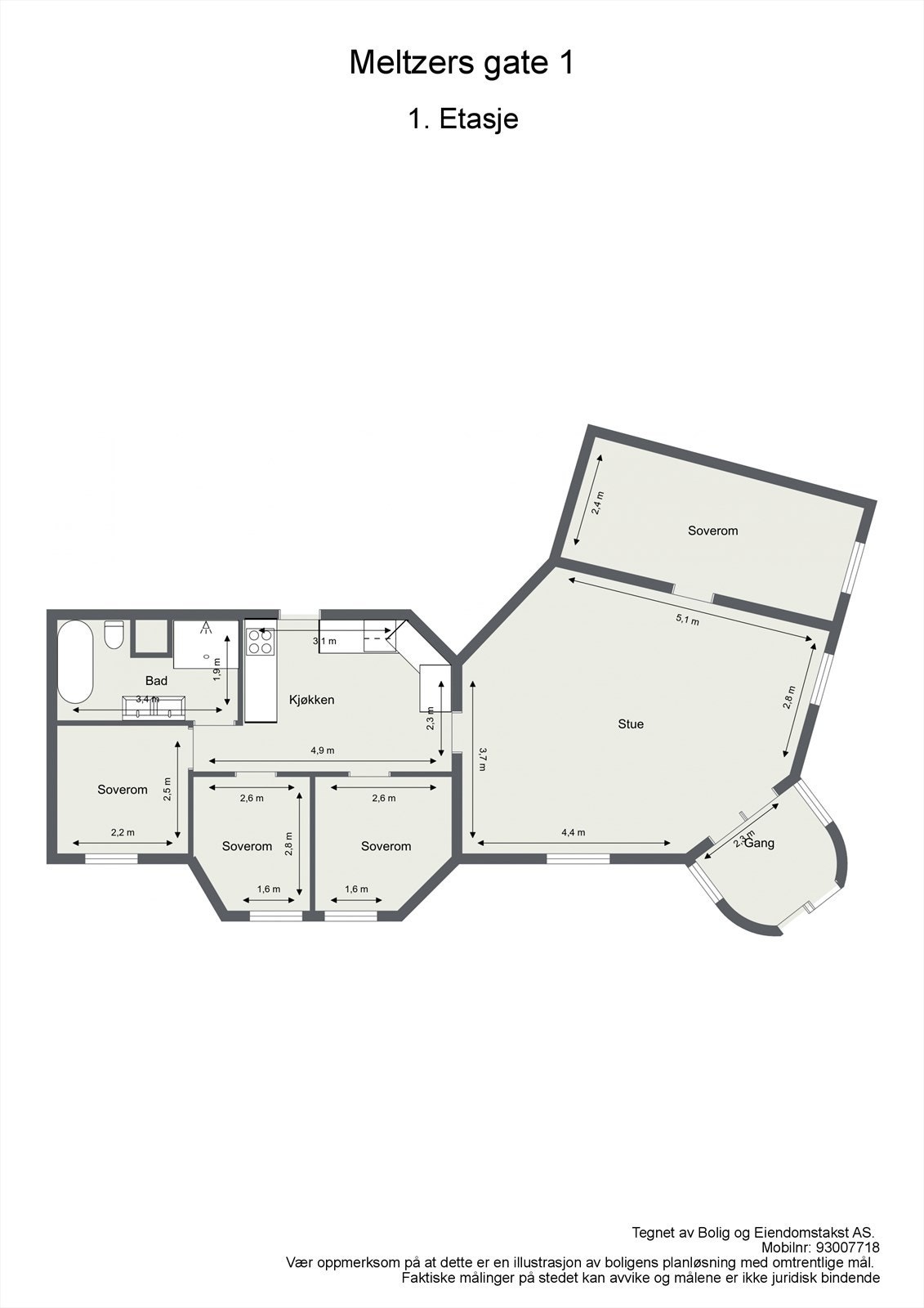 Planskisse Galleribilde