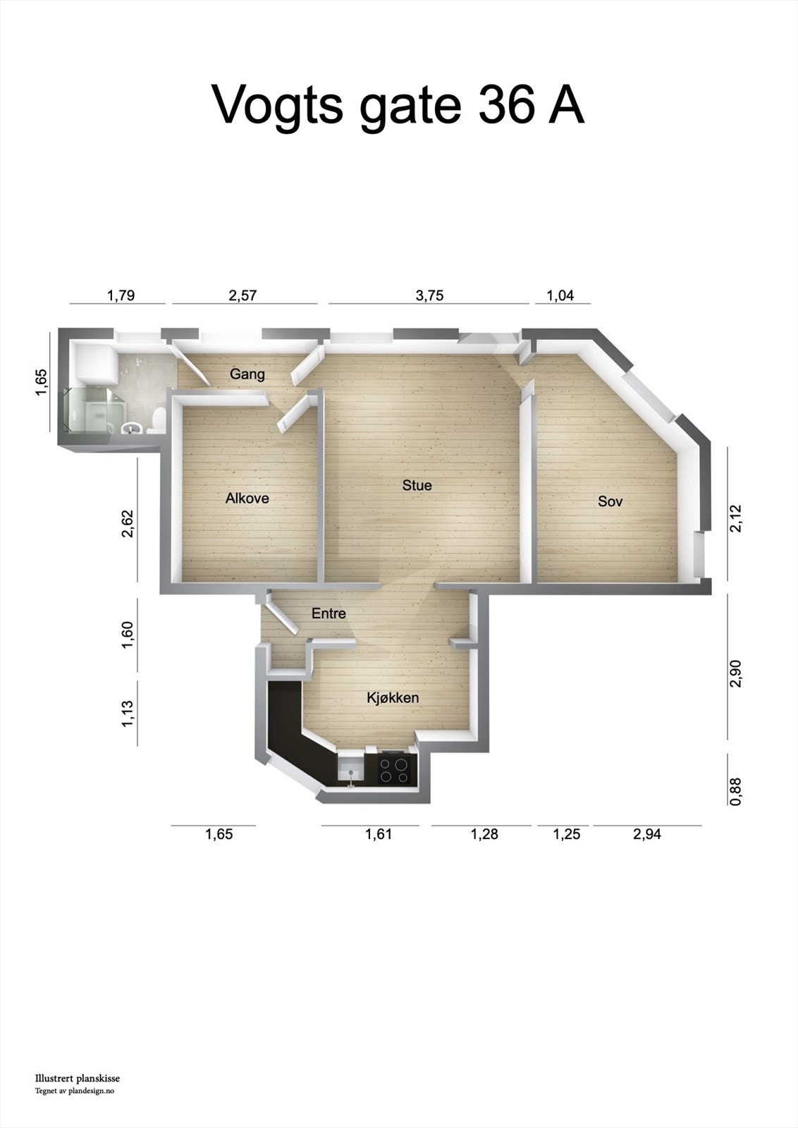 Plantegning Galleribilde