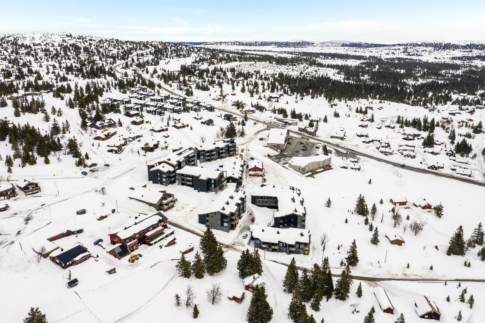 Oversiktsbilde av The View og Sjusjøen sentrum Galleribilde