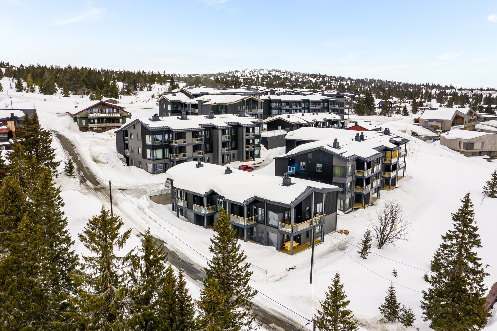 Oversiktsbilde av The View mot bygg 7 Galleribilde