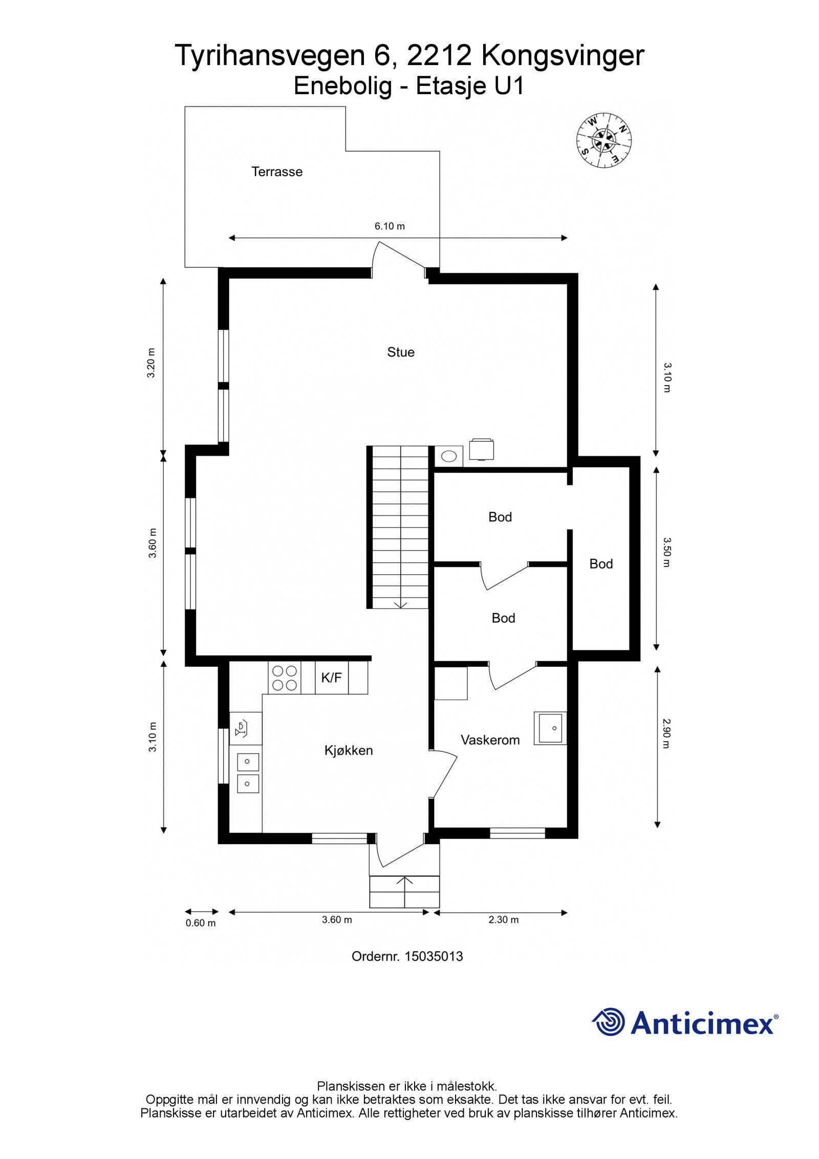 Plantegning - Etasje U1 Galleribilde