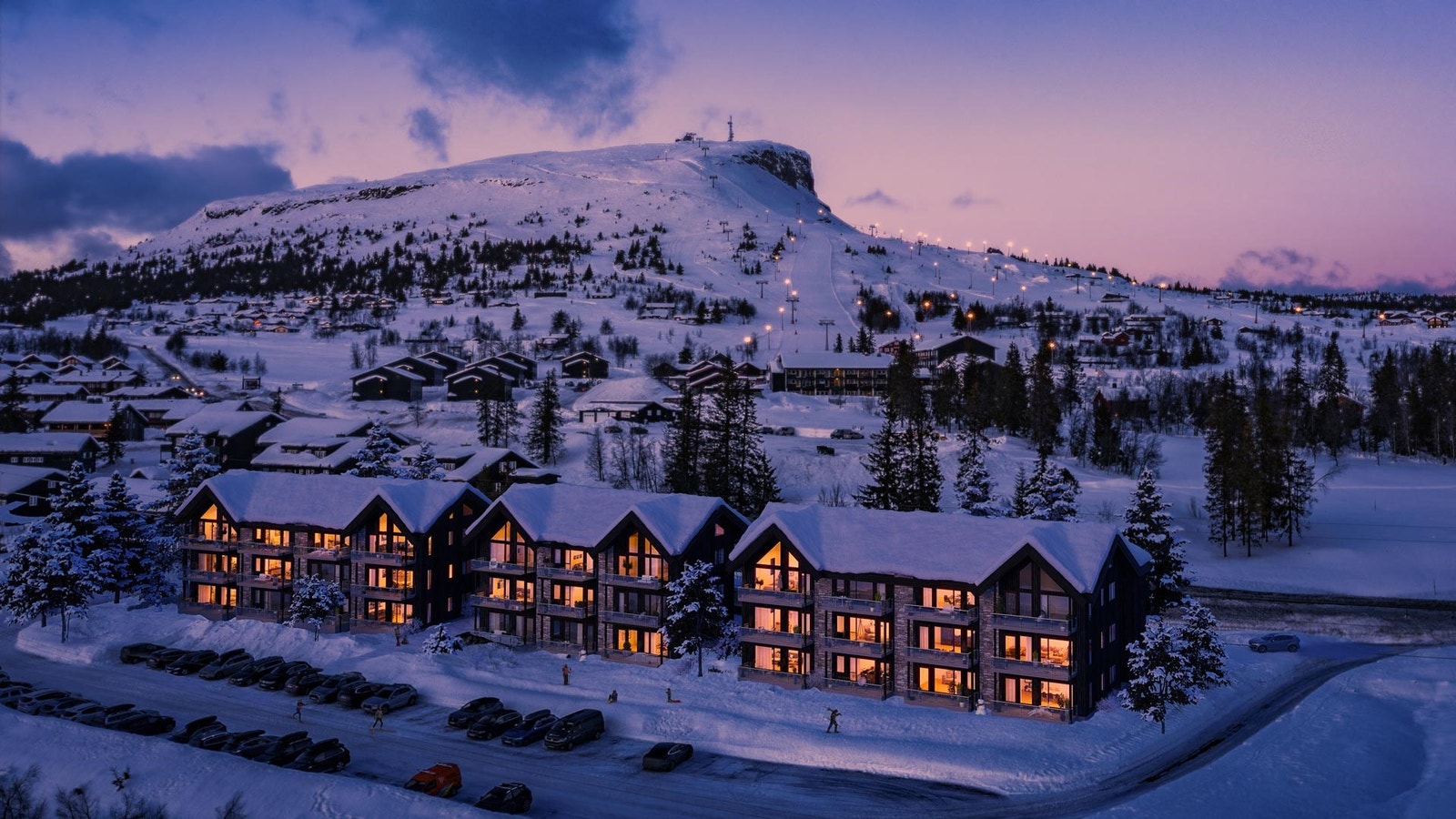 Ski In Skeikampen (SIS) med fantastisk beliggenhet. Langrennsnettet rett utenfor døren. Planlagt tilbringerheis til skitrekket 100 m fra bygget (punkt 9) Galleribilde