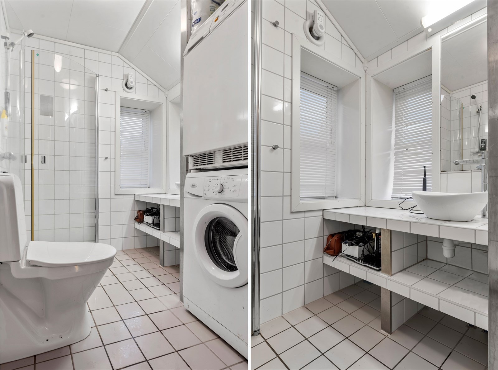 Flislagt bad/vaskerom Galleribilde