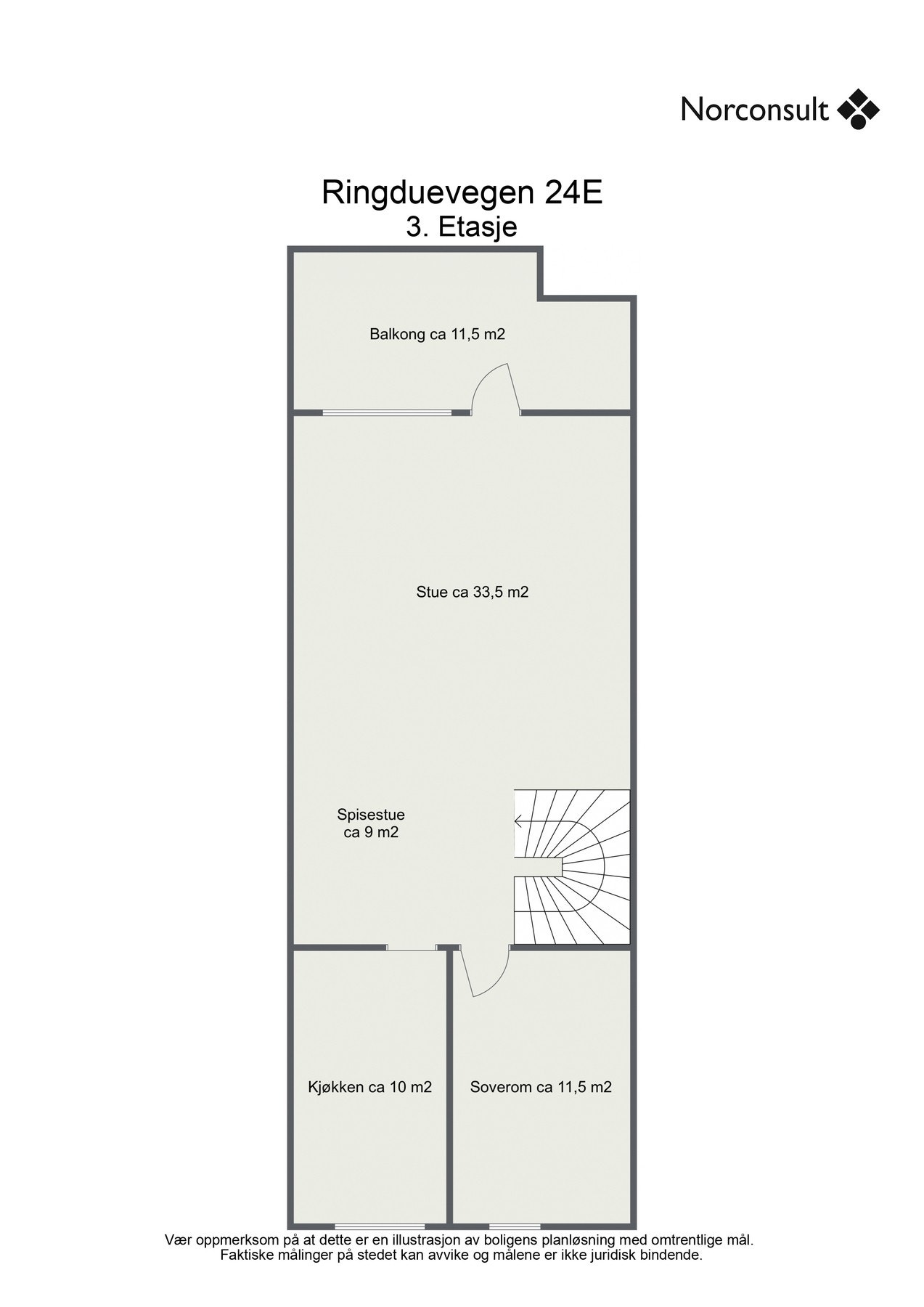 Planskisse 3.etg. Galleribilde