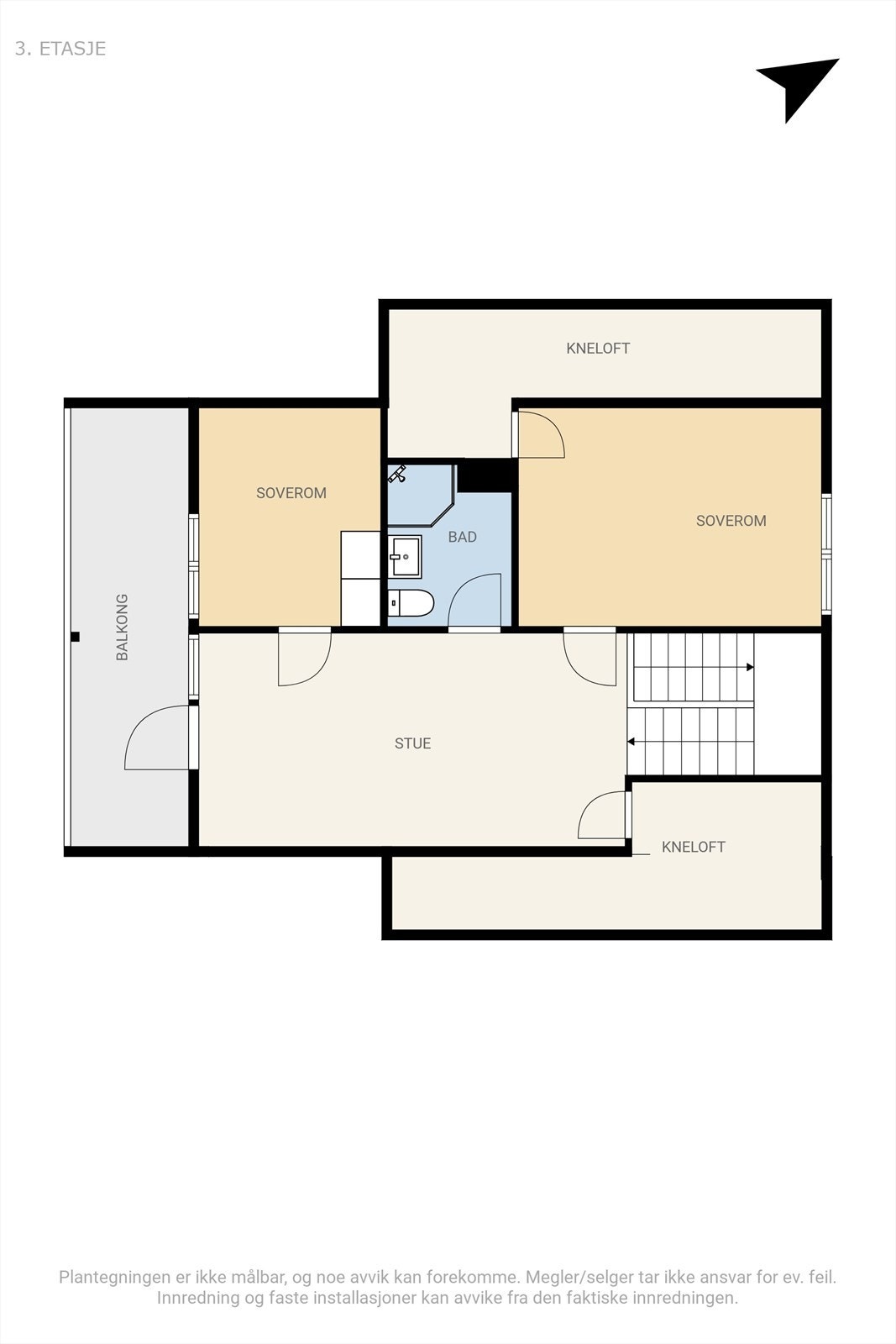Plantegning plan 3 Galleribilde