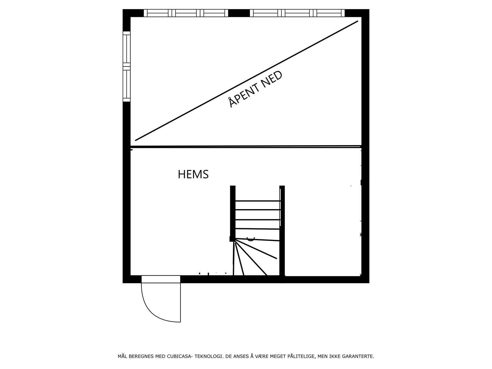 Plantegning anneks hems Galleribilde