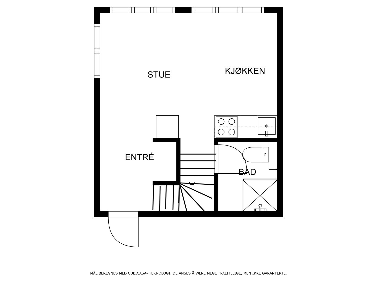 Plantegning anneks Galleribilde