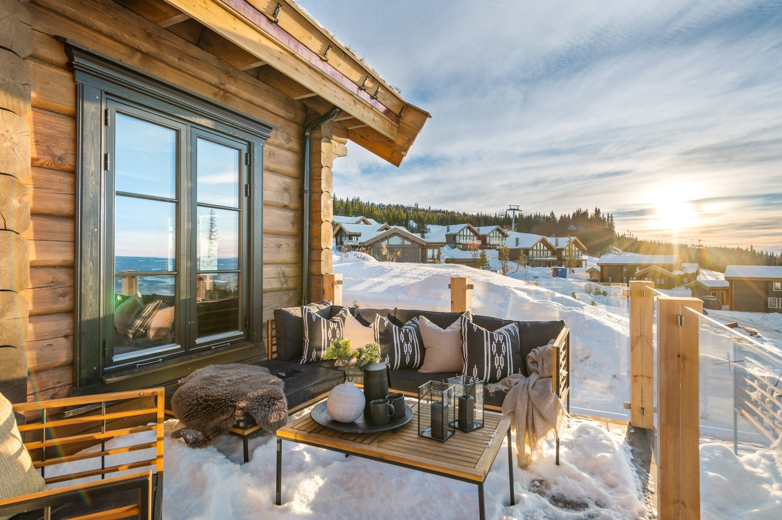 Nydelig utsikt fra den sør/vestvendte verandaen Galleribilde