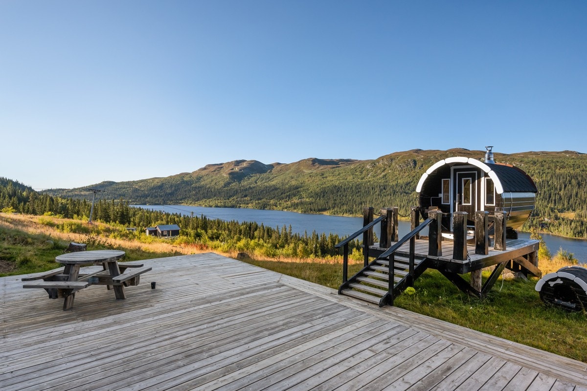 Badstue ved Spåtid Fjellstue Galleribilde