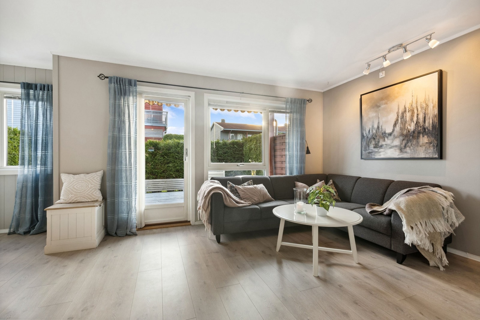 Stue mot terrasse Galleribilde