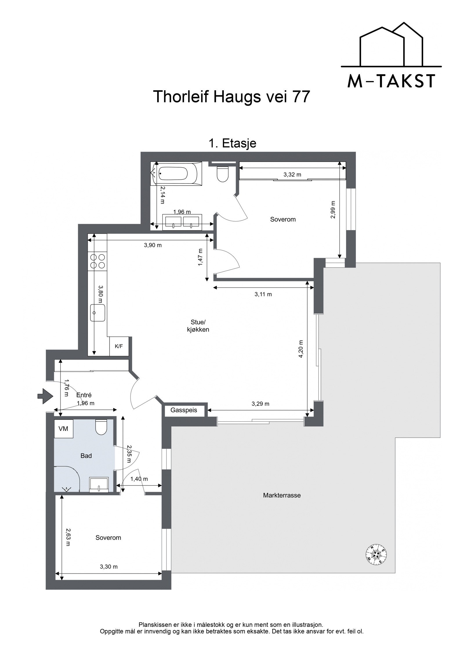 Thorleif Haugs vei 77 - 1. Etasje Galleribilde