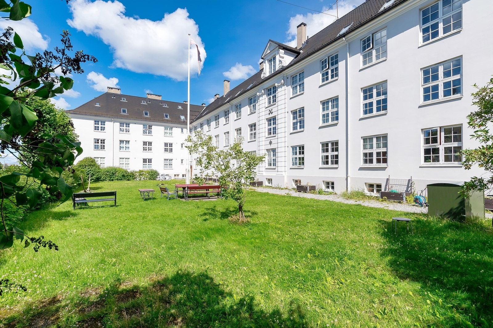 Borettslaget har flotte utearealer. Galleribilde