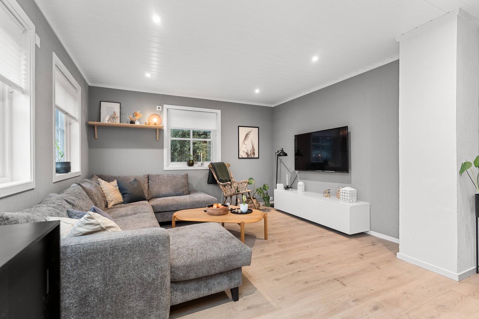 Første etasje ble renovert i 2018 med blant annet nye overflater. Galleribilde