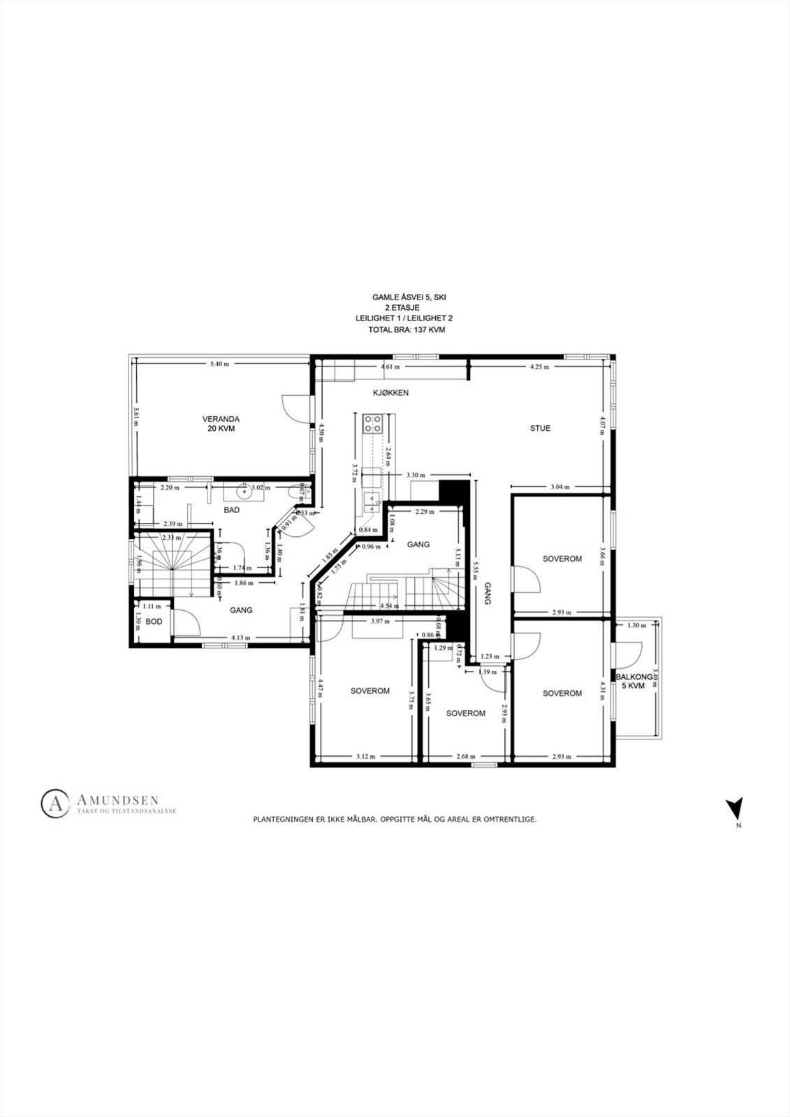 Planskisse - 2.etasje Galleribilde