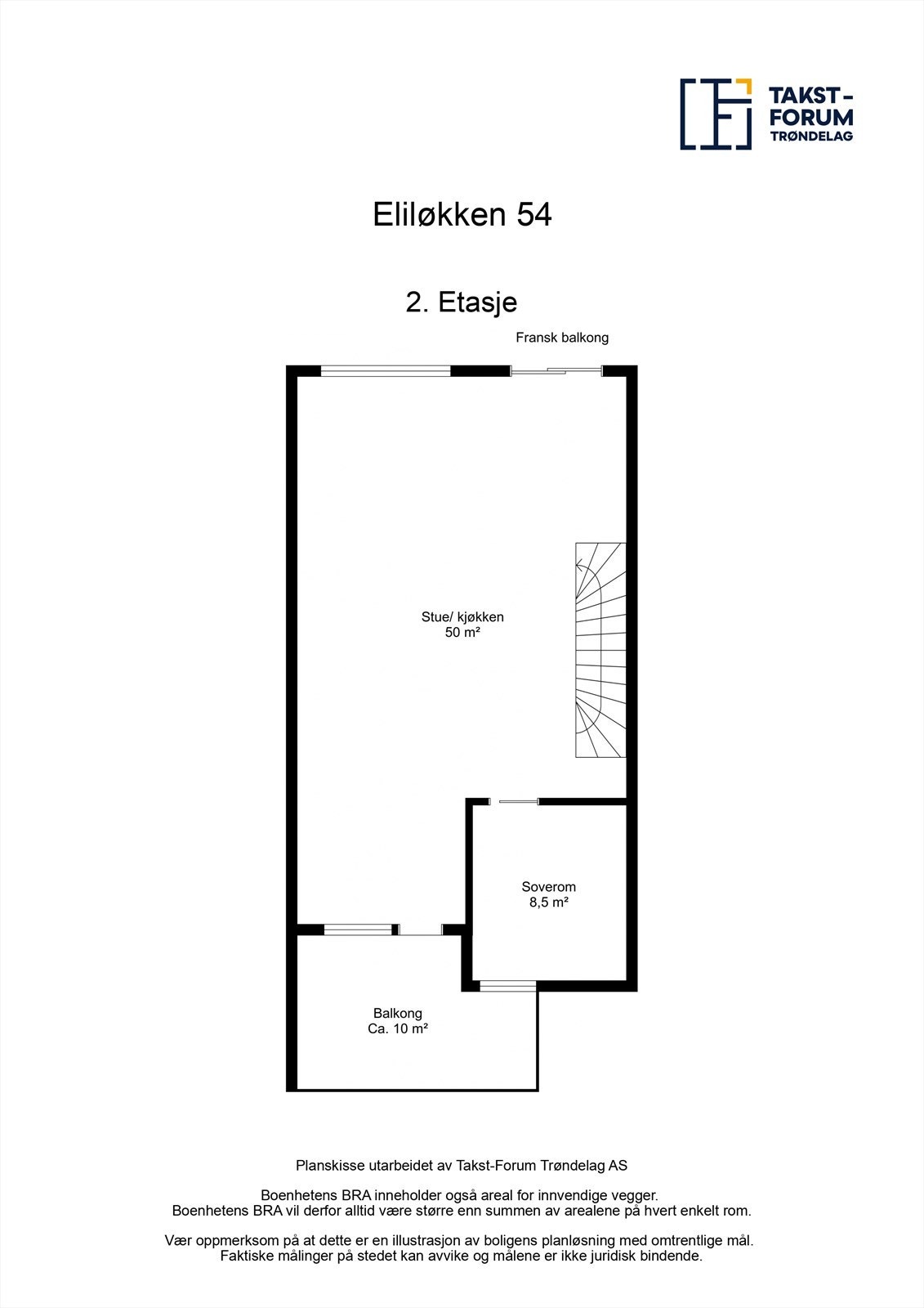 Plantegning andre etasje. Galleribilde