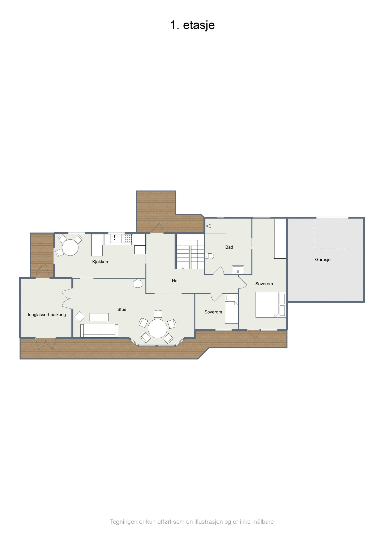 Plantegning 1. etasje. Galleribilde