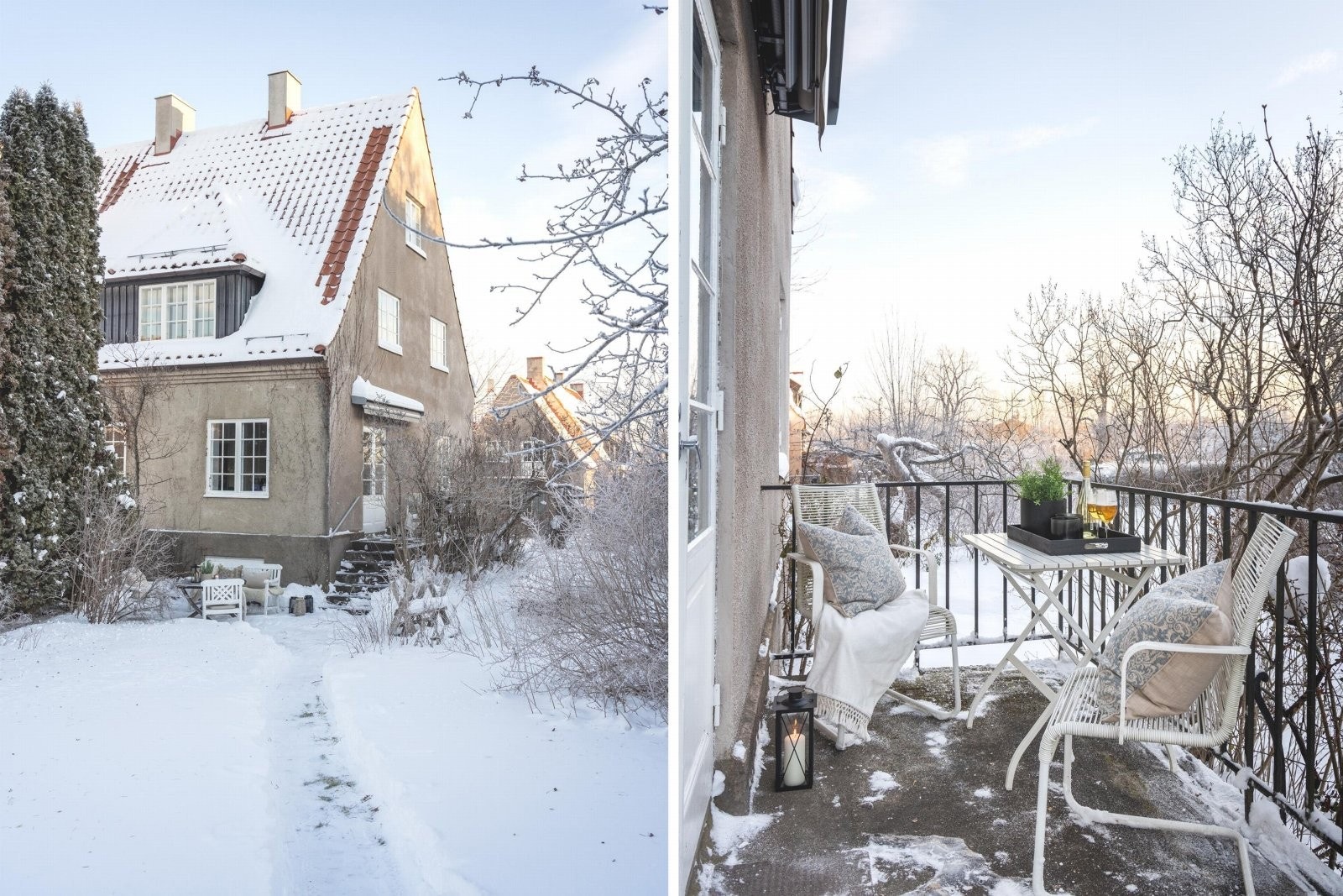 Utgang til terrasse og hage direkte fra stuen. Galleribilde