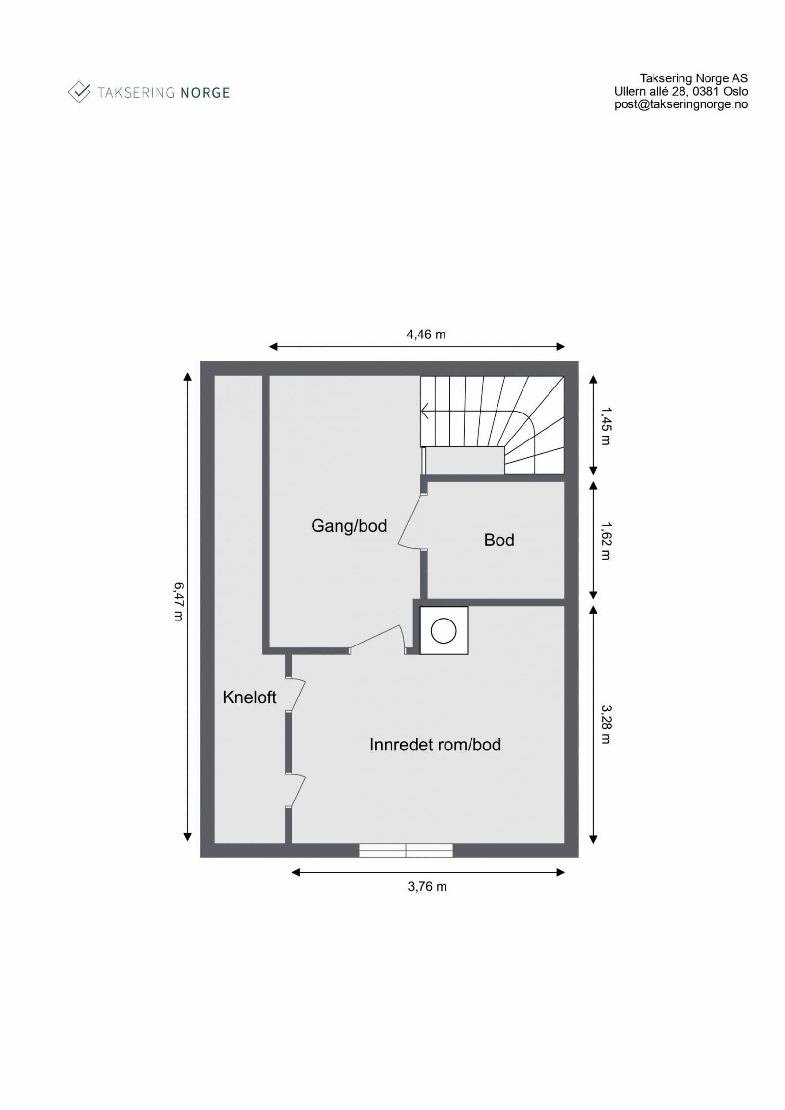 Plantegning loft Galleribilde