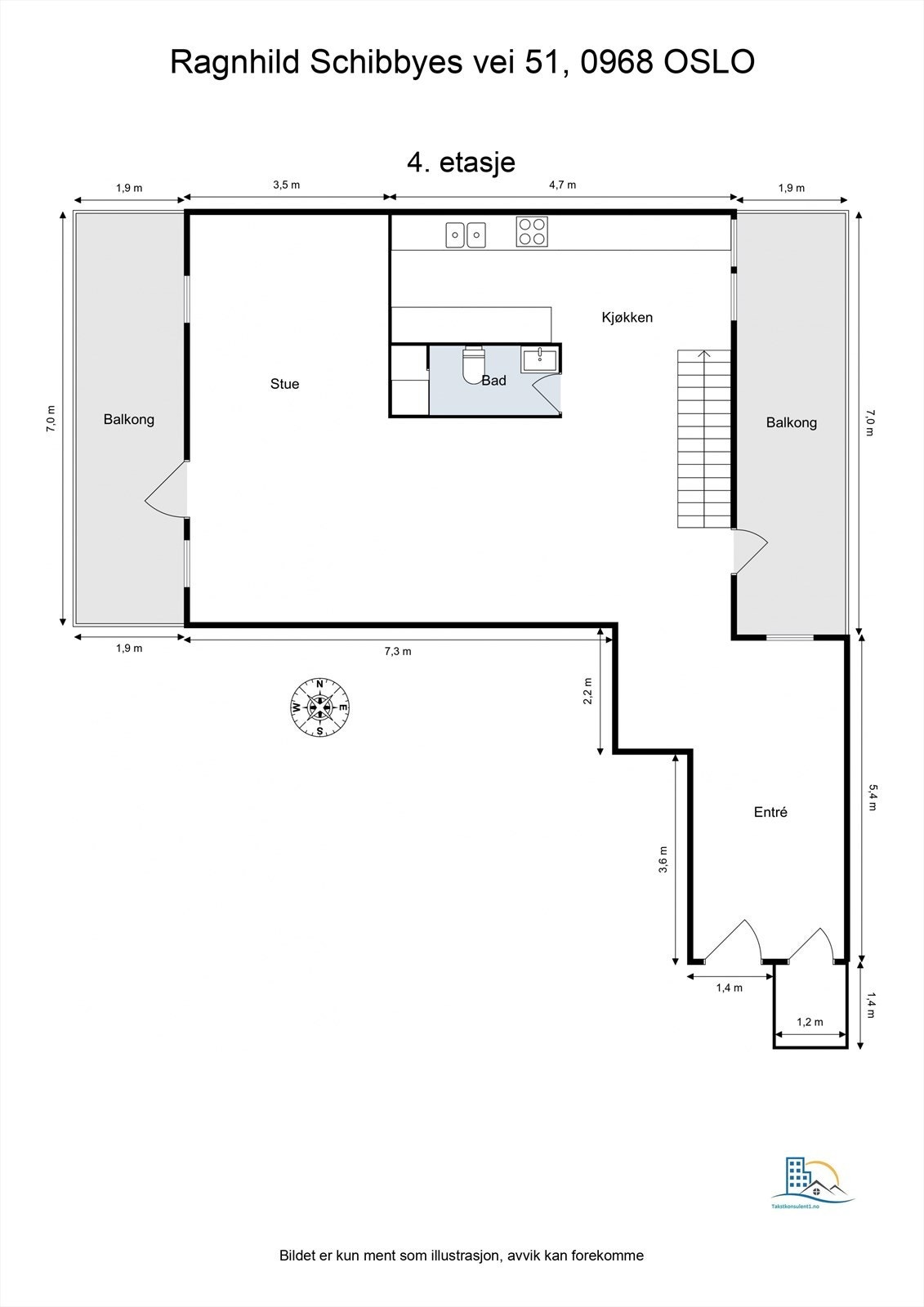 Plantegning - 4. etasje Galleribilde