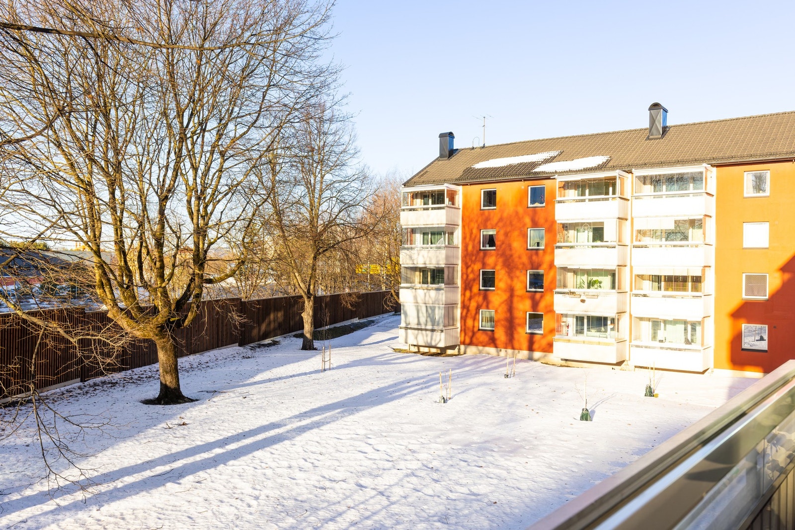 Hyggelig utsyn mot fellesområder. Galleribilde