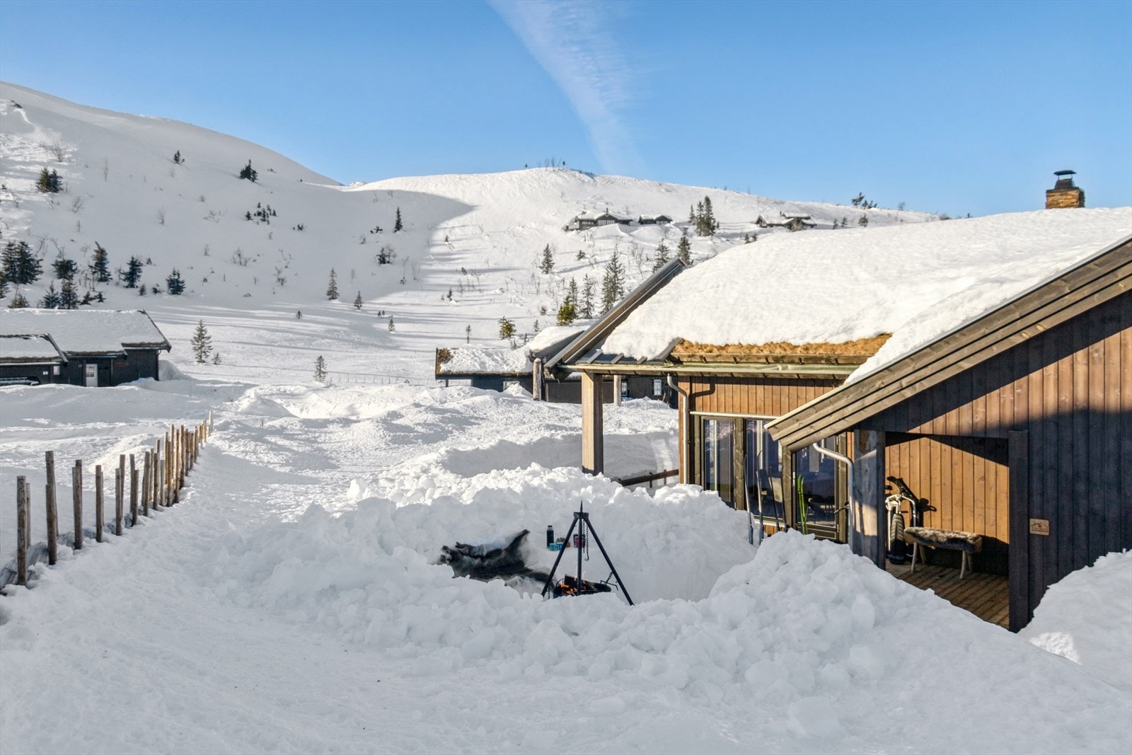 Flotte snøforhold på Vegglifjell denne vinteren. Galleribilde