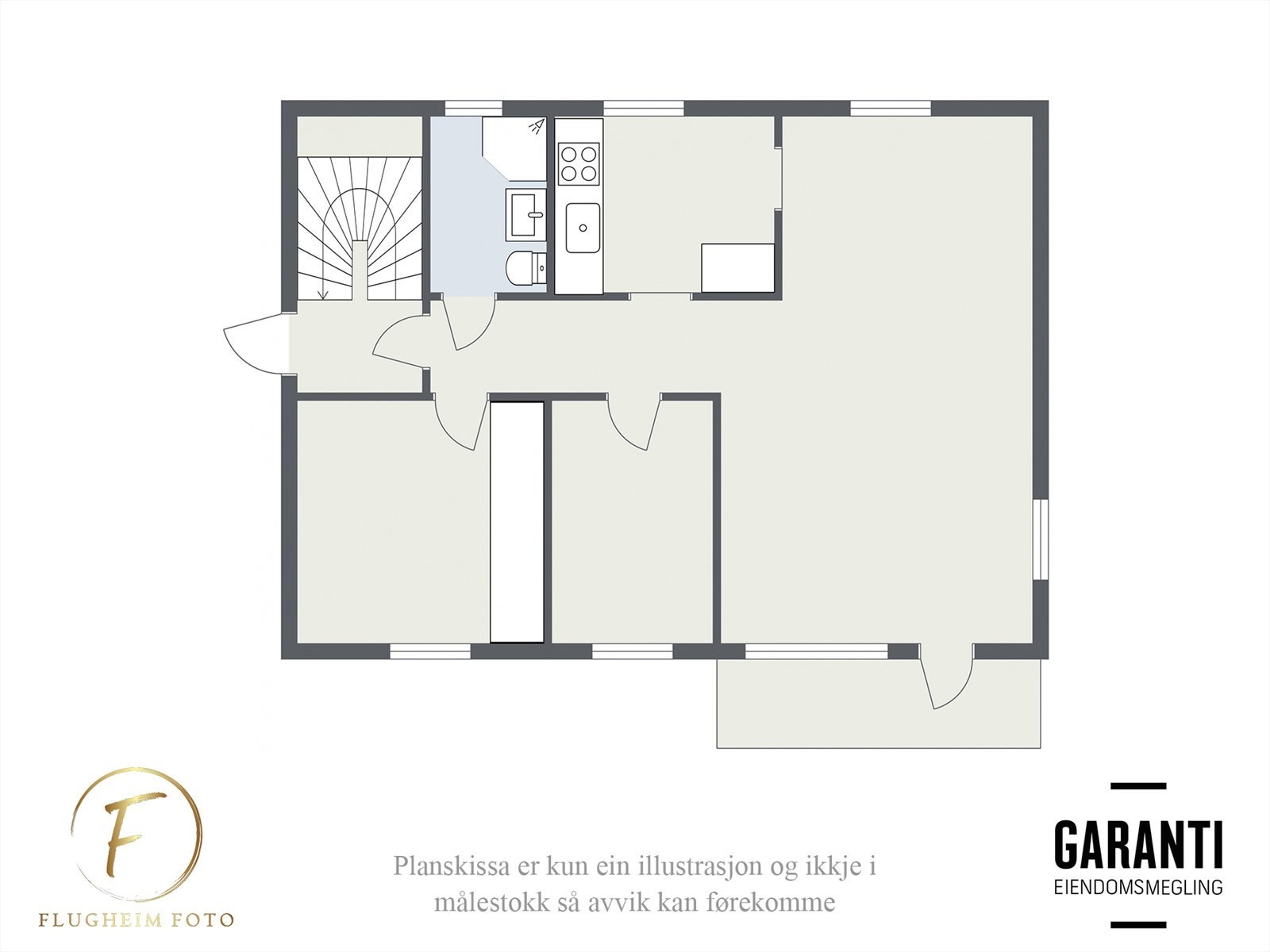Planteikning - 1. Etasje Galleribilde