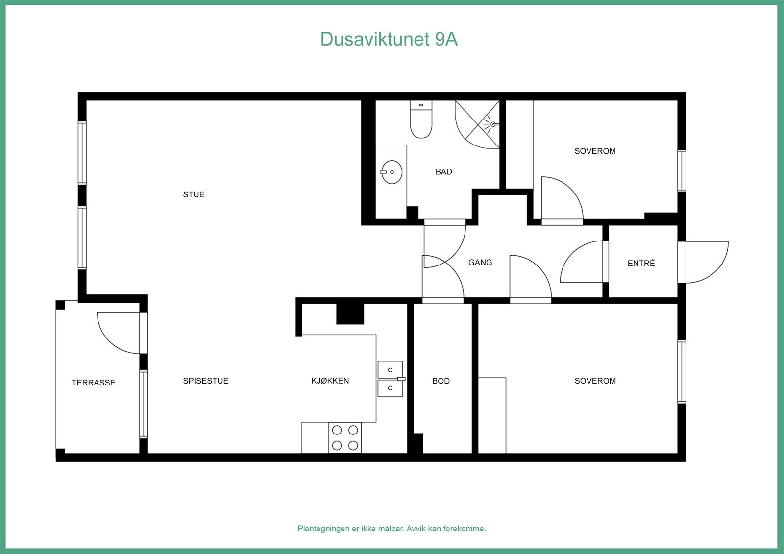 Plantegning 1. etasje Galleribilde