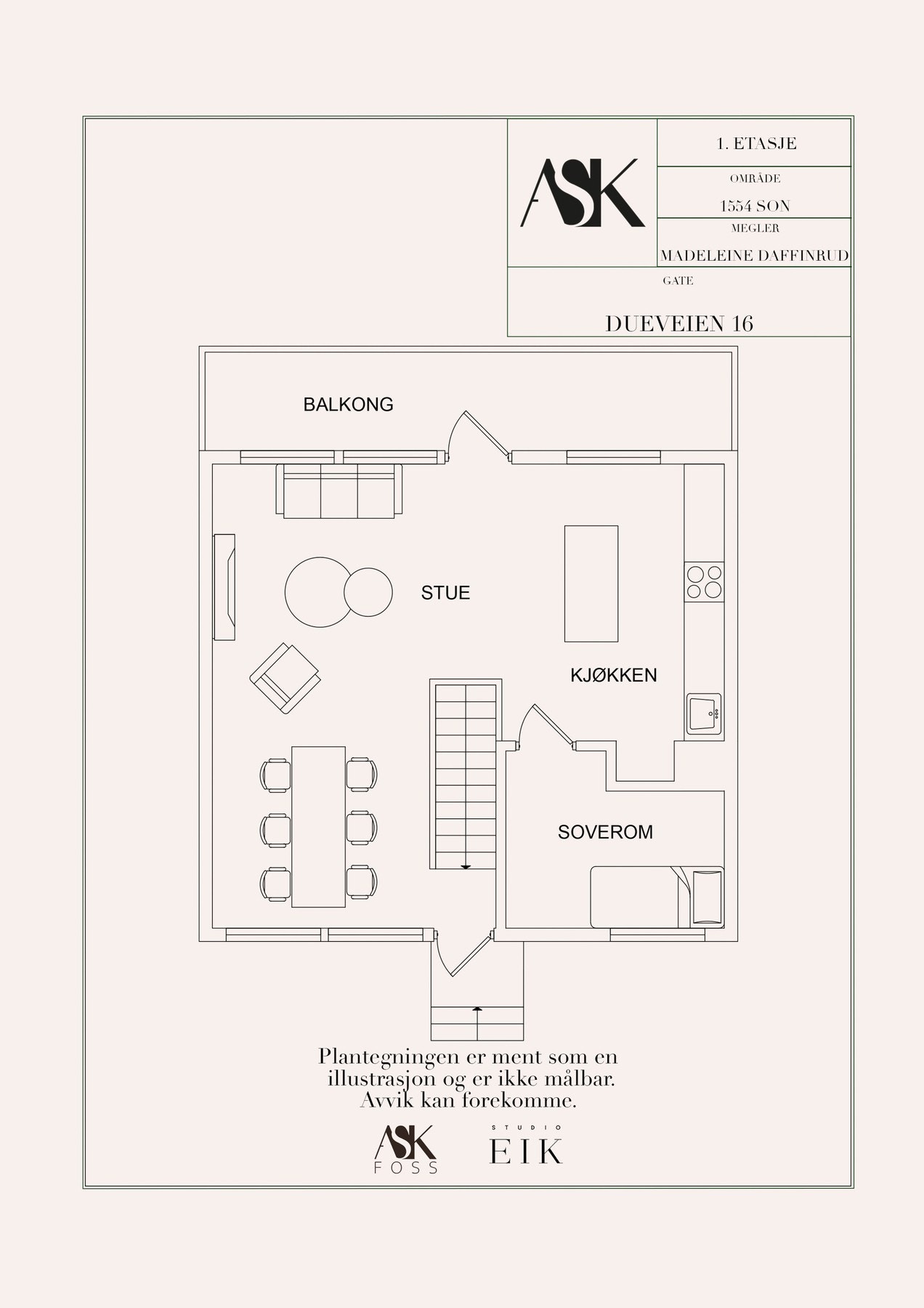 Plan 1. etasje. Galleribilde