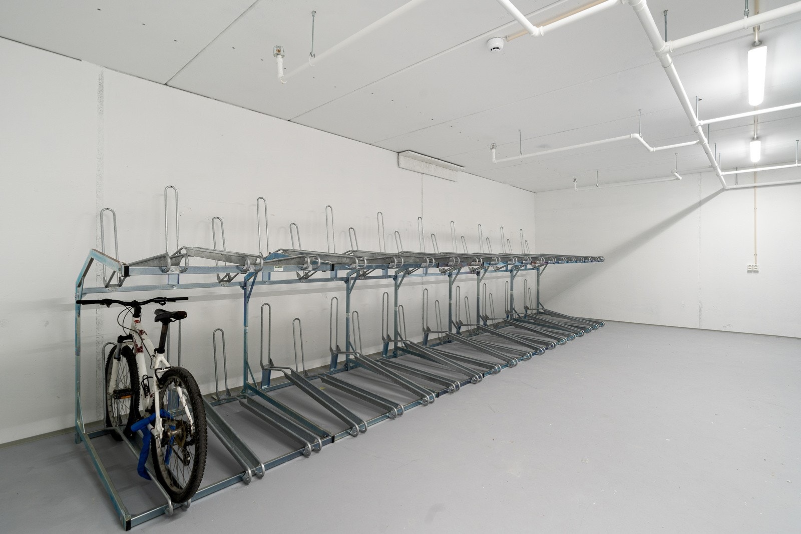 Sameiet har felles sykkelparkering. Galleribilde