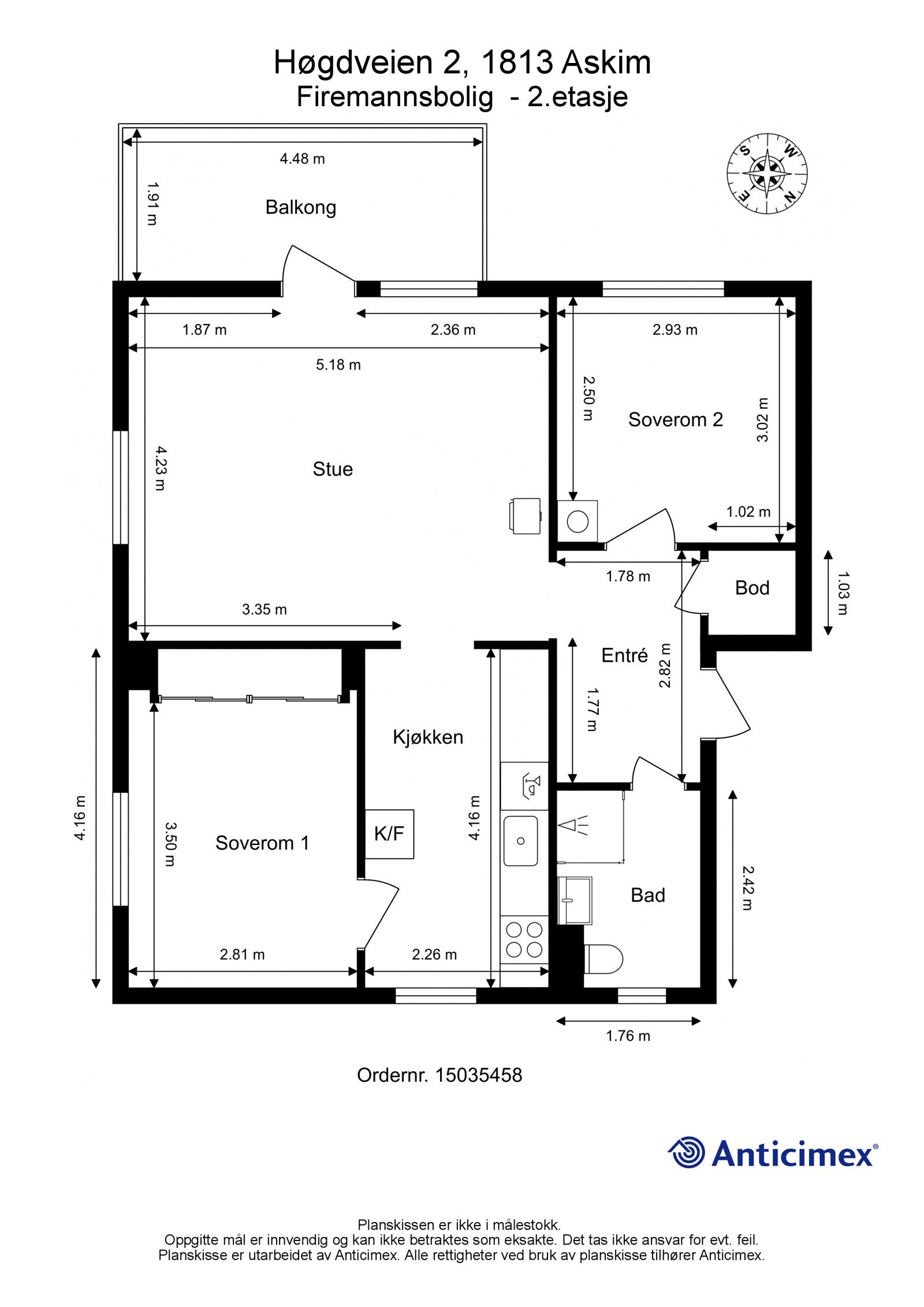 Plantegning - Målsatt Galleribilde