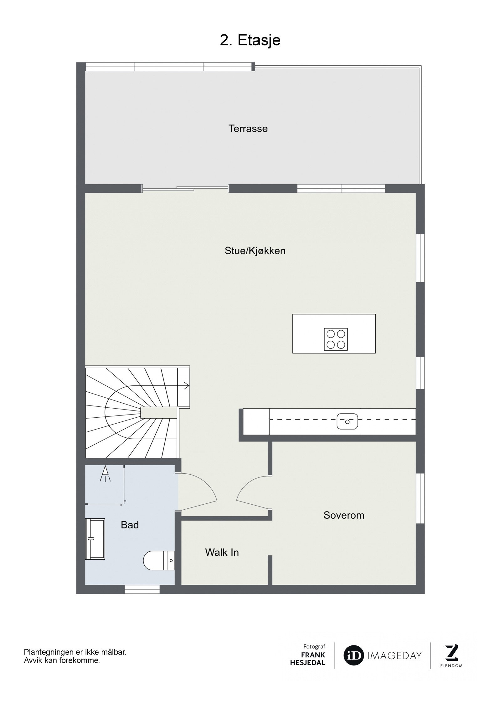 2D plantegning 2. etasje. Galleribilde