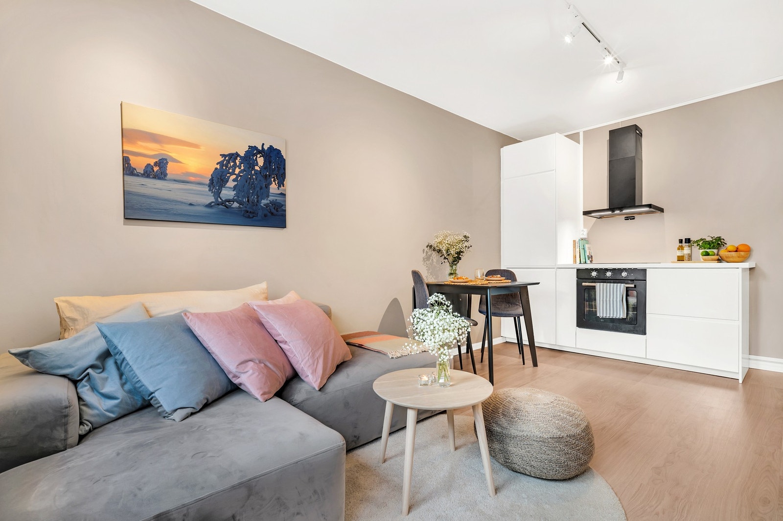 Leiligheten er på 26 kvm og ble betydelig oppgradert i 2021/2022. Galleribilde