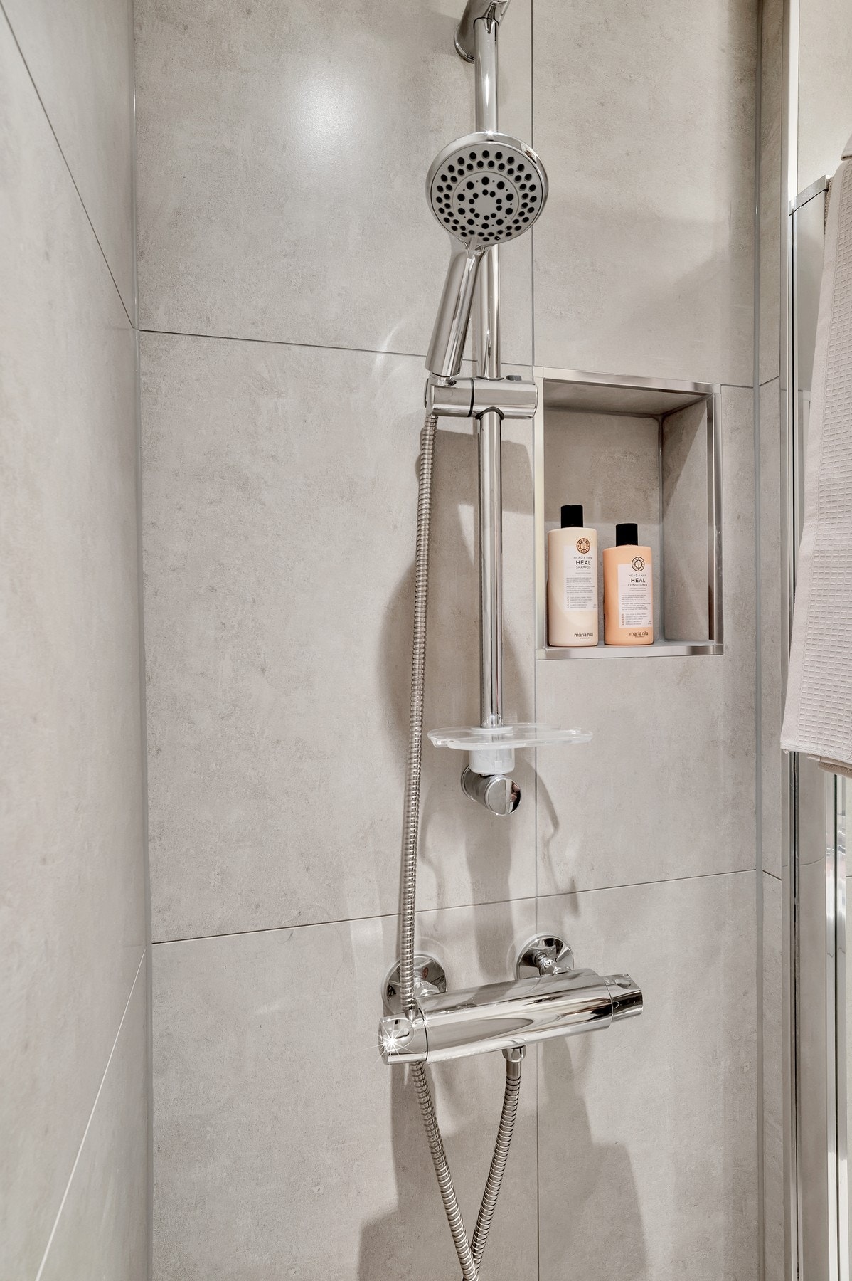 Detaljbilde av dusjnisje. Galleribilde