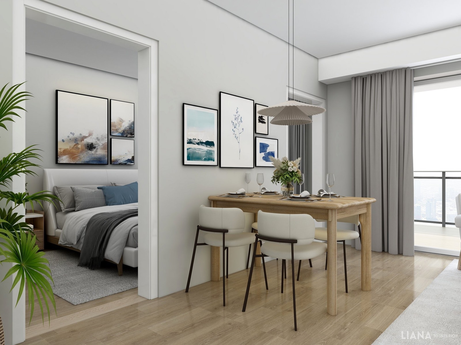 Stue møblert av Liana 3D interiør design Galleribilde