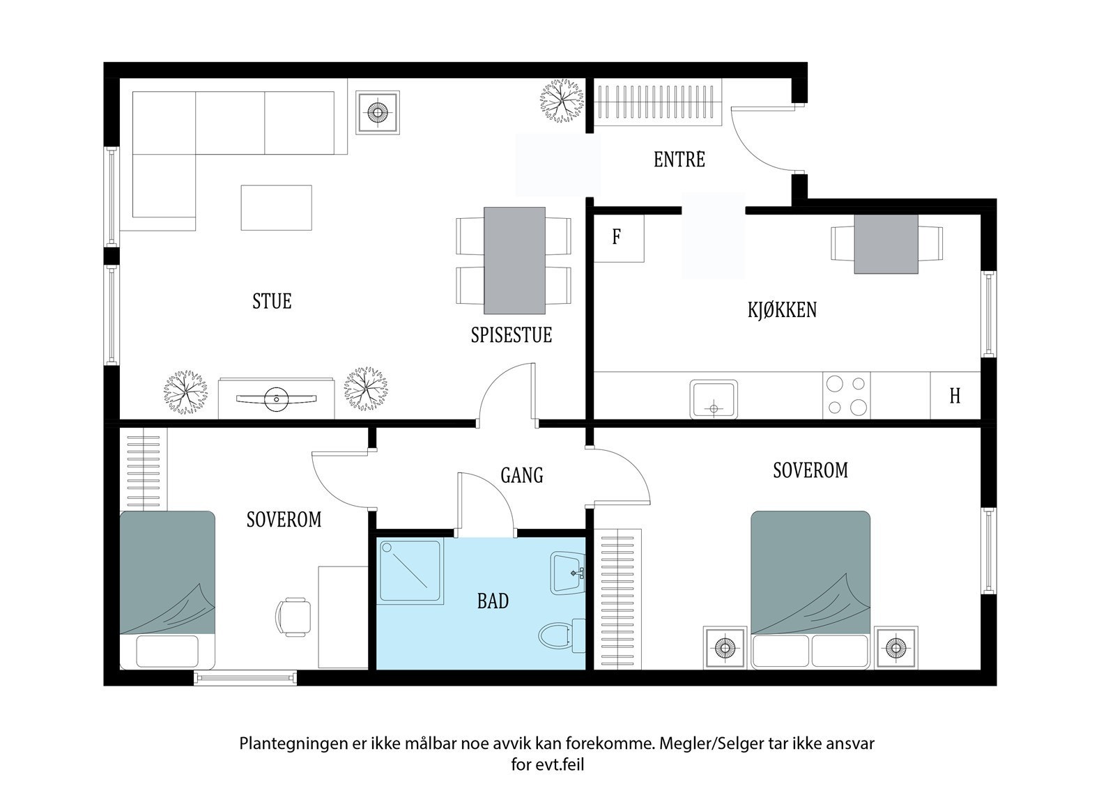 Plantegning Galleribilde