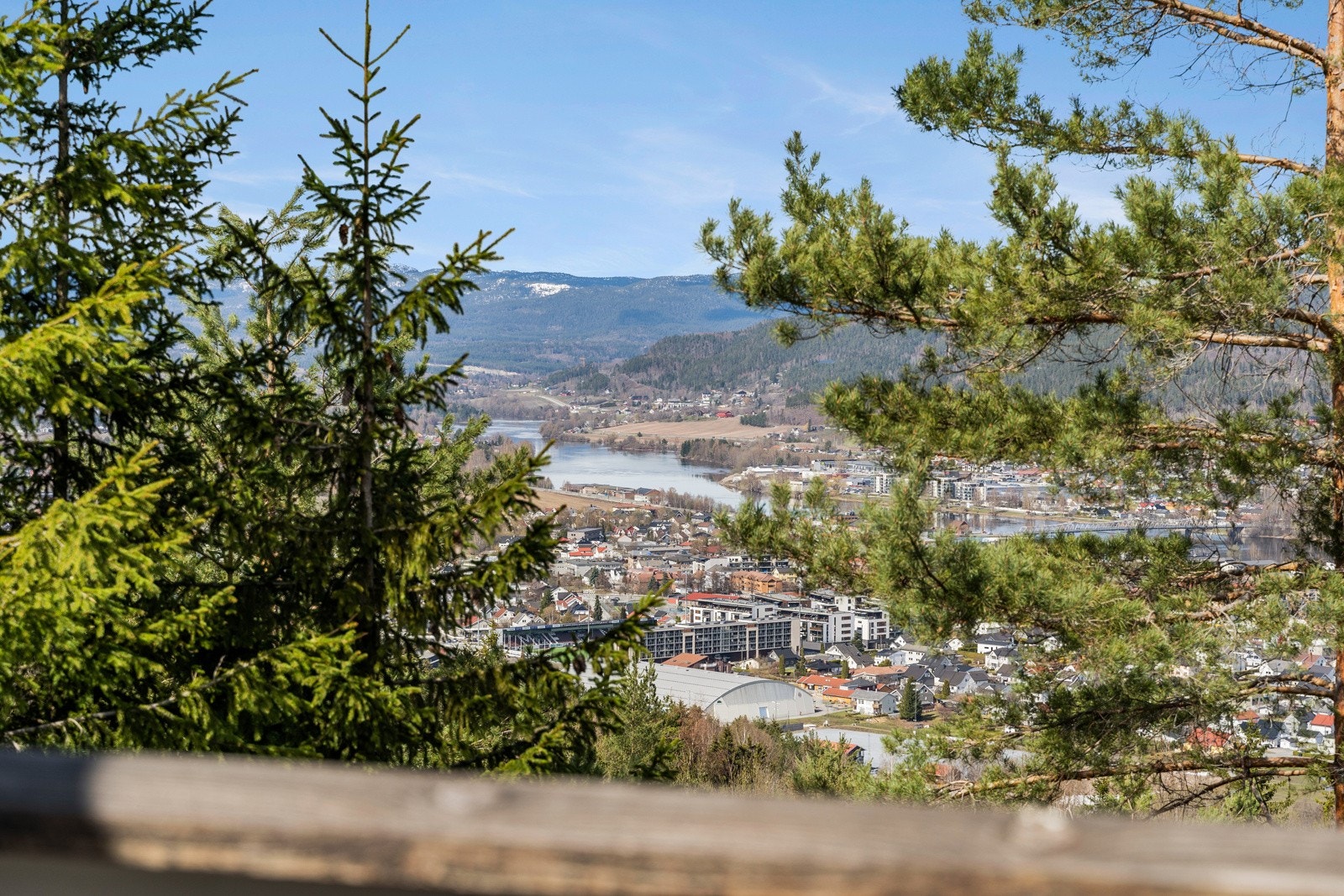 Utsikt fra terrassen Galleribilde