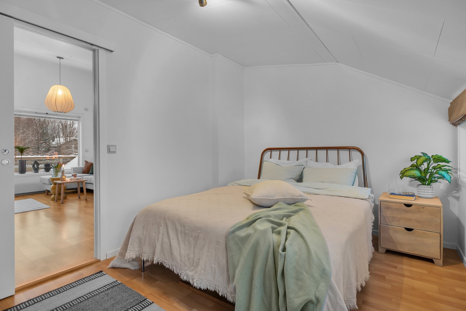 Også her finner du plass til stor seng Galleribilde