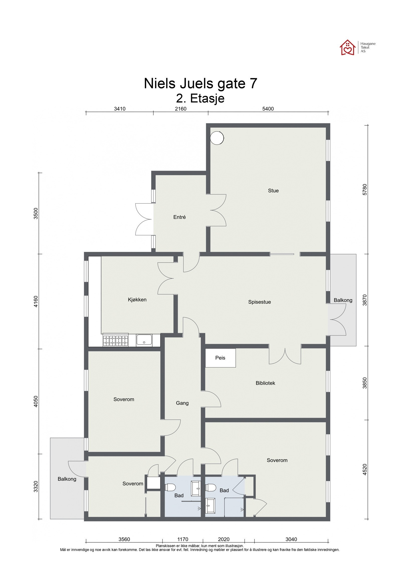 Plantegning Galleribilde