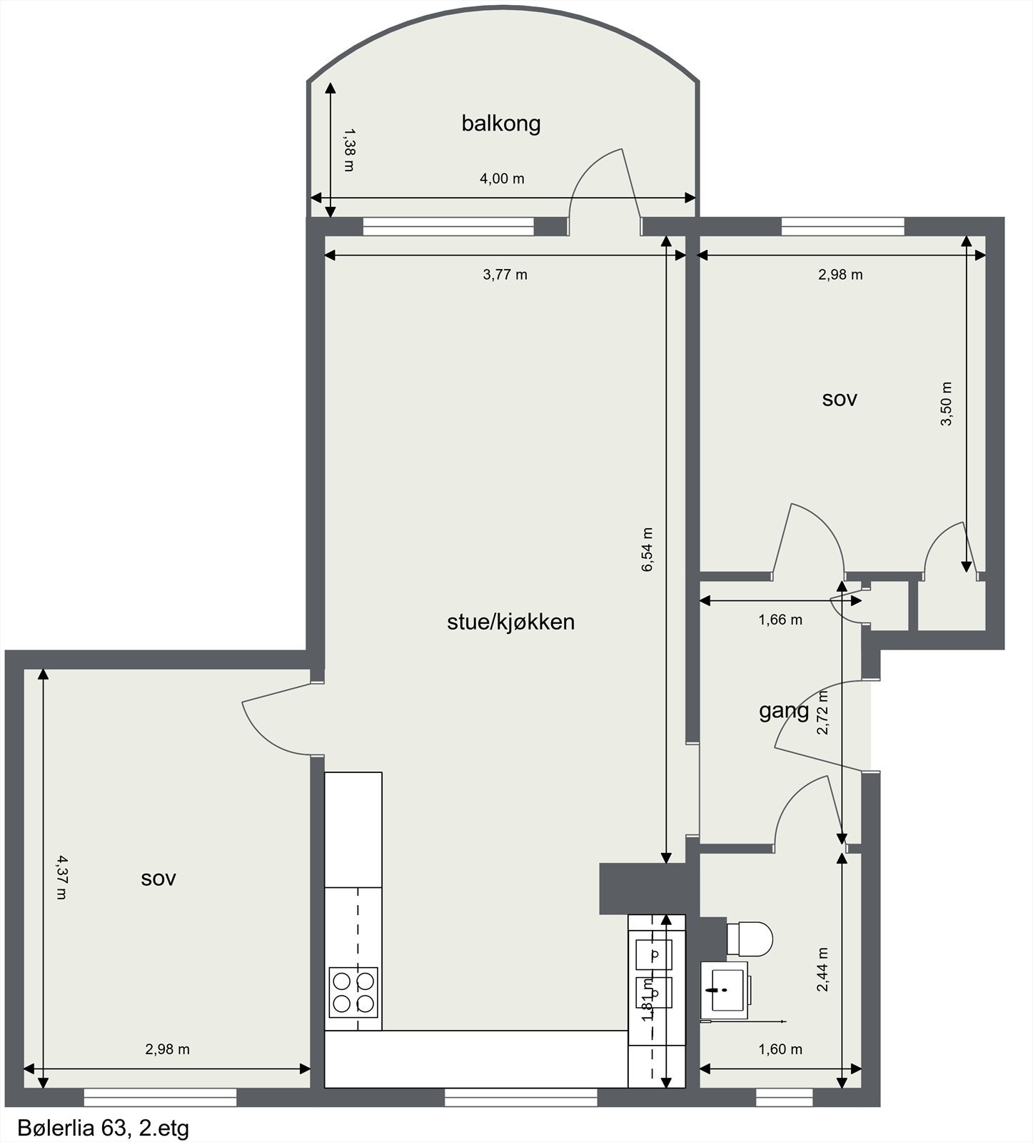 Planskisse Galleribilde