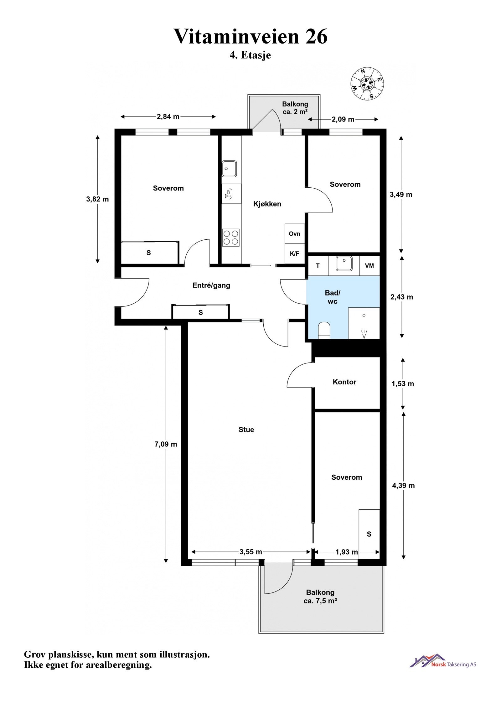 Plantegning Galleribilde